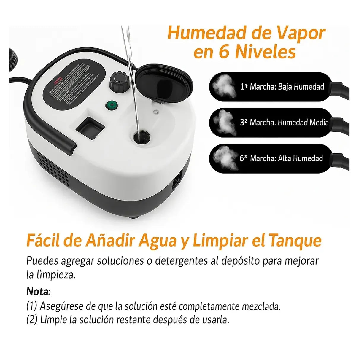 Maquina A Vapor 2500w de Limpieza